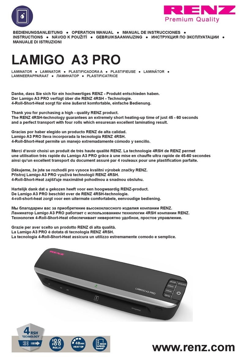 Renz LAMIGO A3 PRO Operation manual