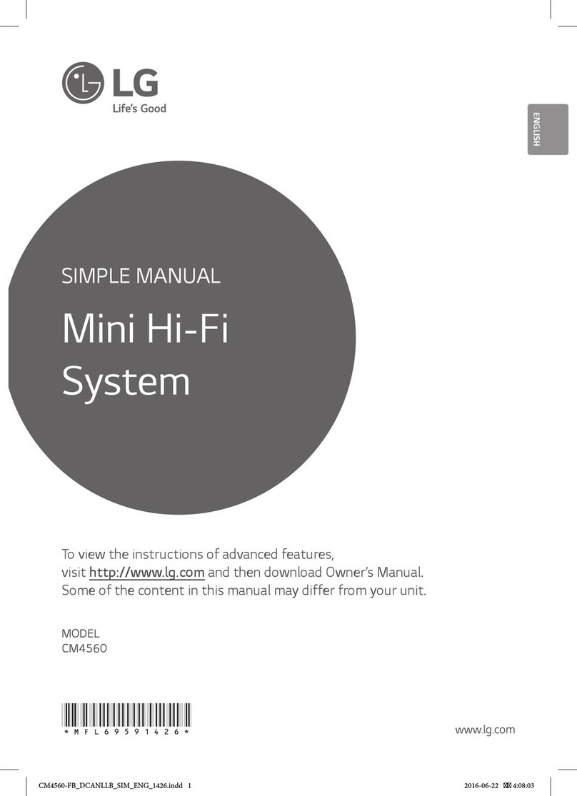 LG CM4560 Specification sheet