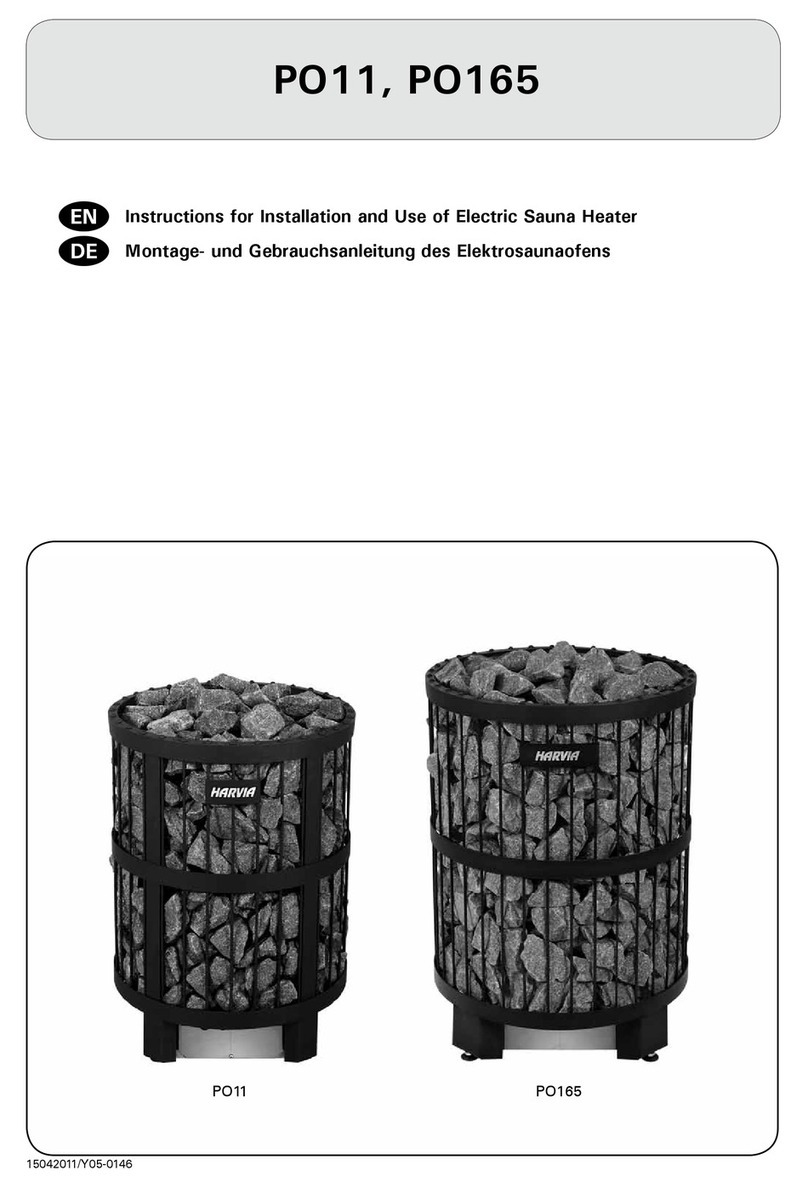 Harvia PO11 Instructions for installation and use