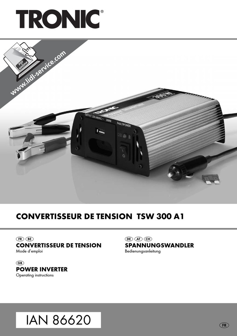 Tronic TSW 300 A1 operating instructions Tronic TSW 300 A1 operating instructions