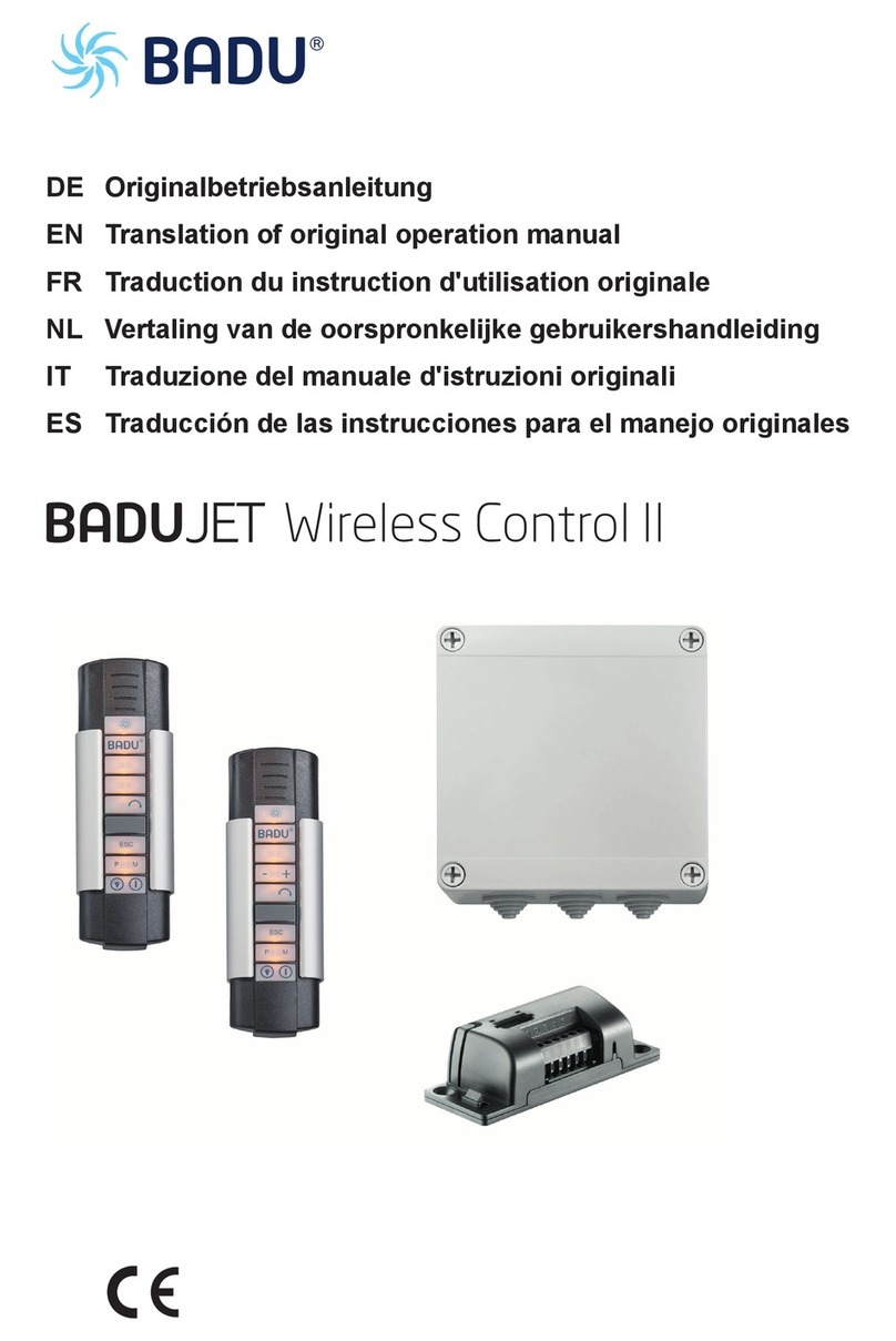BADU JET Wireless Control II Owner's manual
