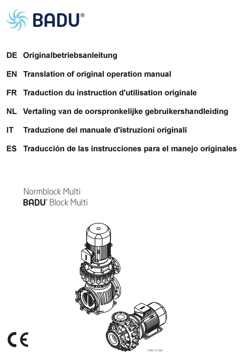 BADU Normblock Multi 100/250 translation of original operation manual