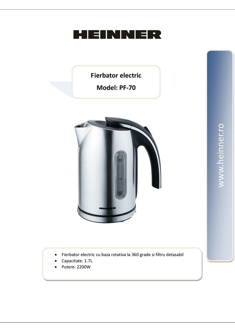 Heinner PF-70 instruction manual