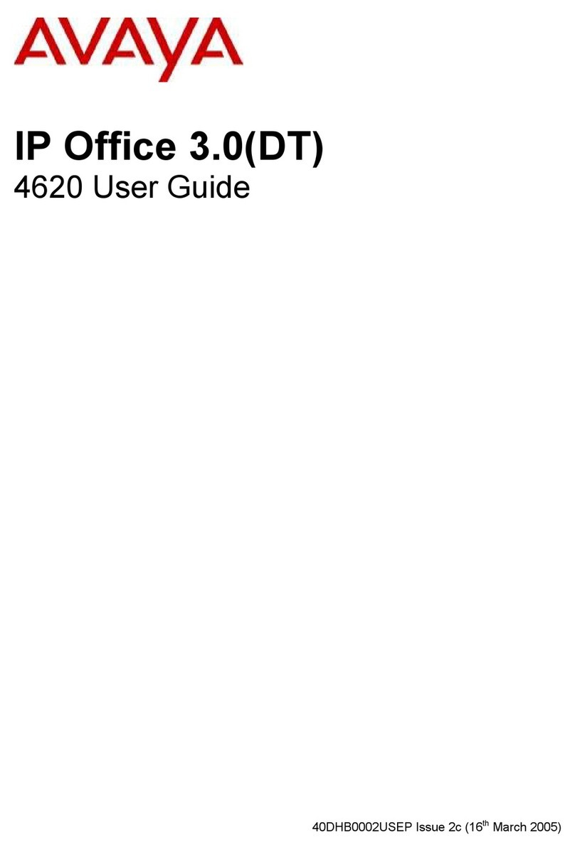 Avaya 4620 User manual