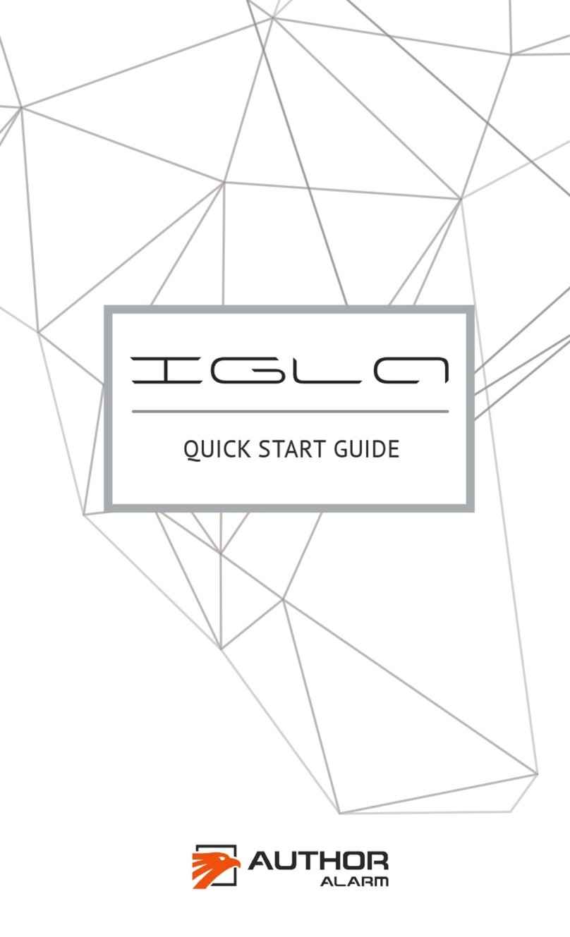 AUTHOR Alarm IGLA Series User manual