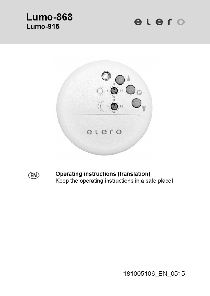 elero Lumo-868 User manual