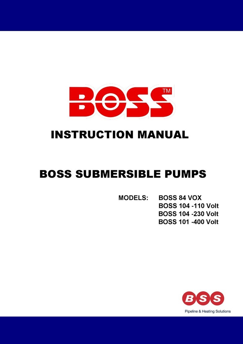 BOSSCO 104 Series instruction manual