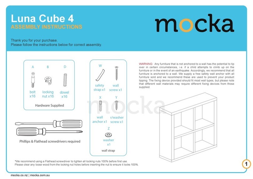 Mocka Luna Cube 4 Assembly instructions