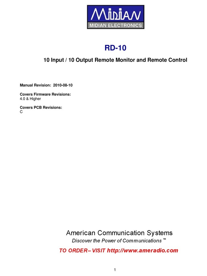 Midian RD-10 manual