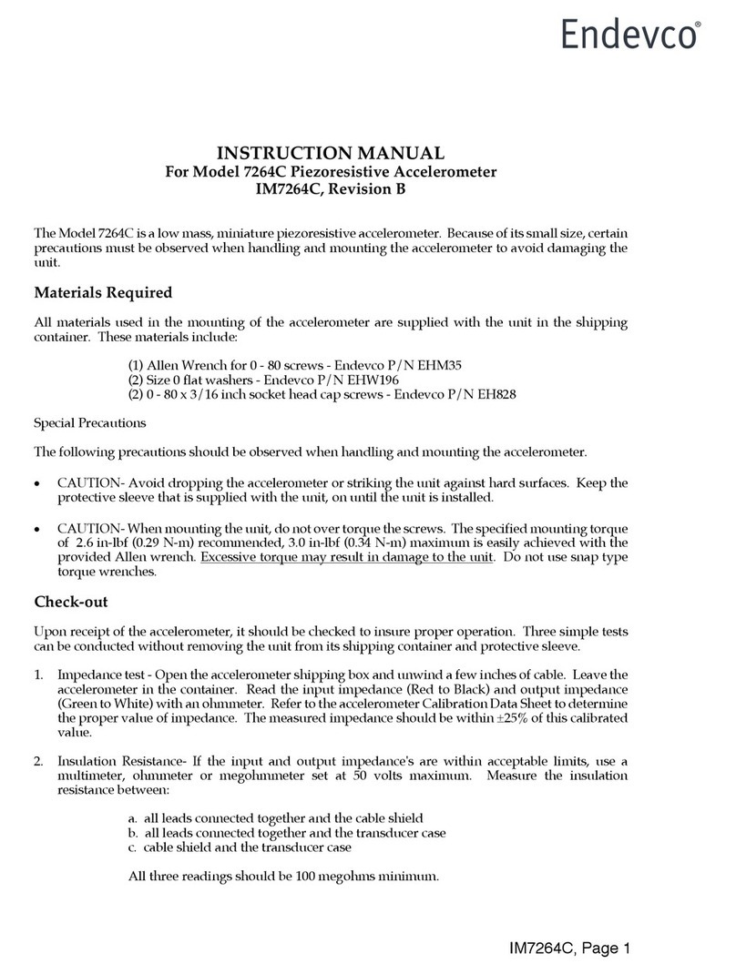 ENDEVCO 7264C instruction manual
