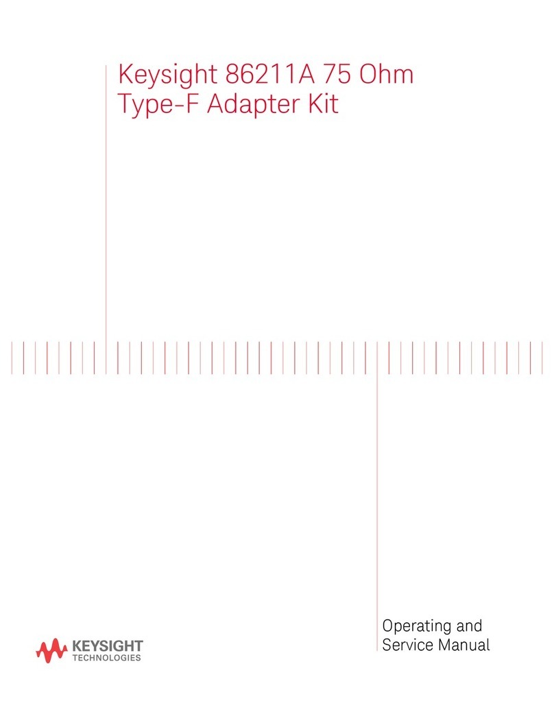 Keysight Technologies 86211A Operating and service manual