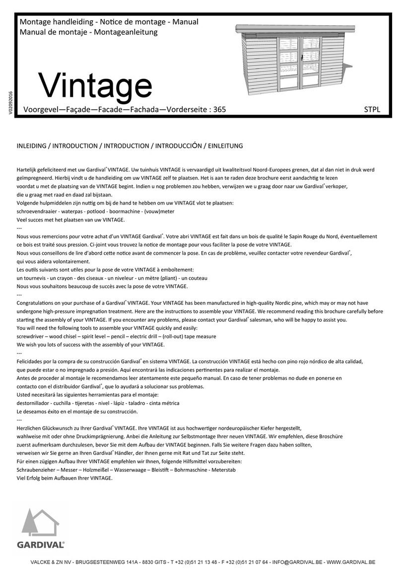 GARDIVAL Vintage 365 manual