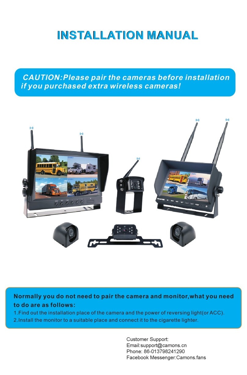 CAMONS T-DW7150R installation manual