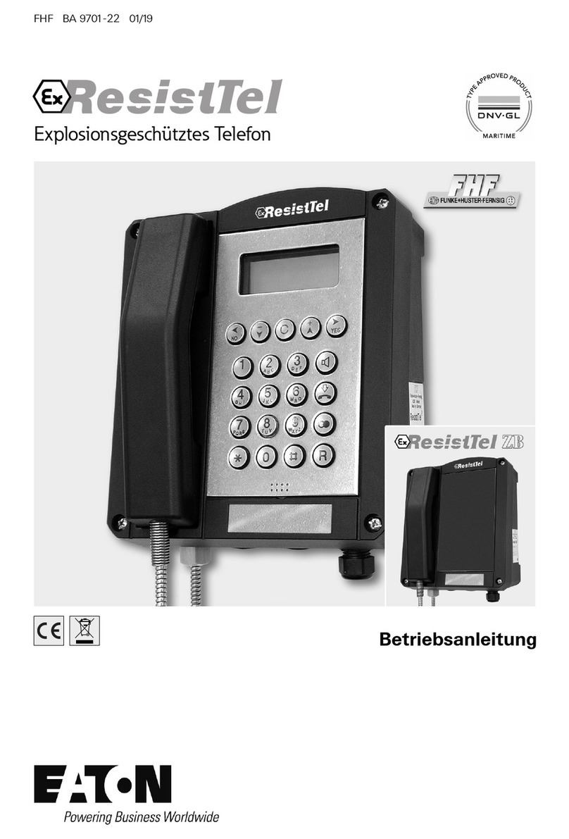 Eaton ExResistTel ZB operating instructions