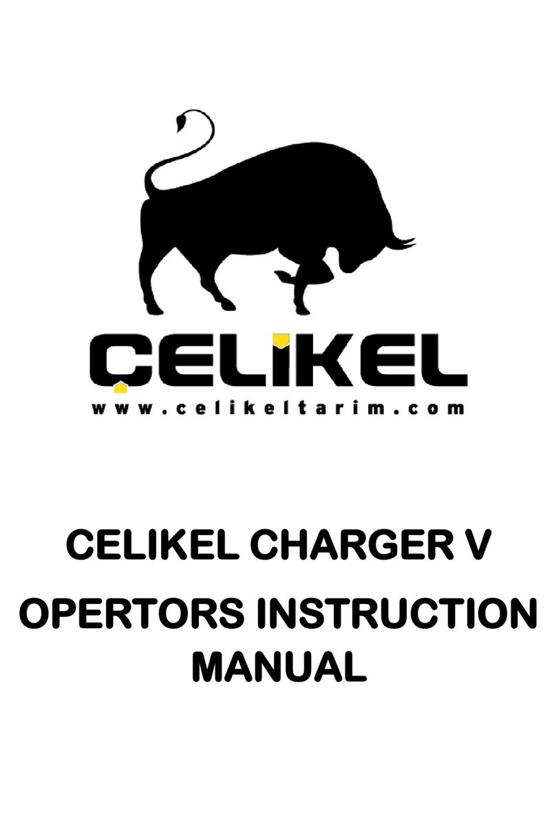 Celikel CHARGER V Series Operator's instruction manual