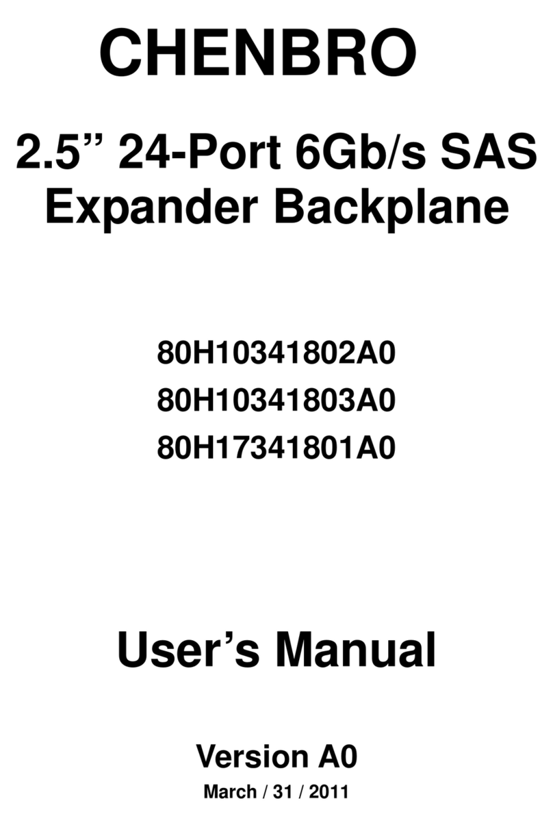 Chenbro 80H10341802A0 user manual