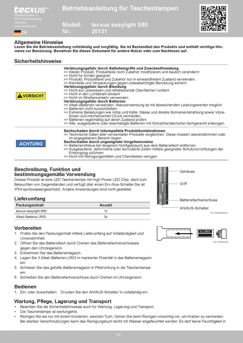 Tecxus Easylight S80 User manual
