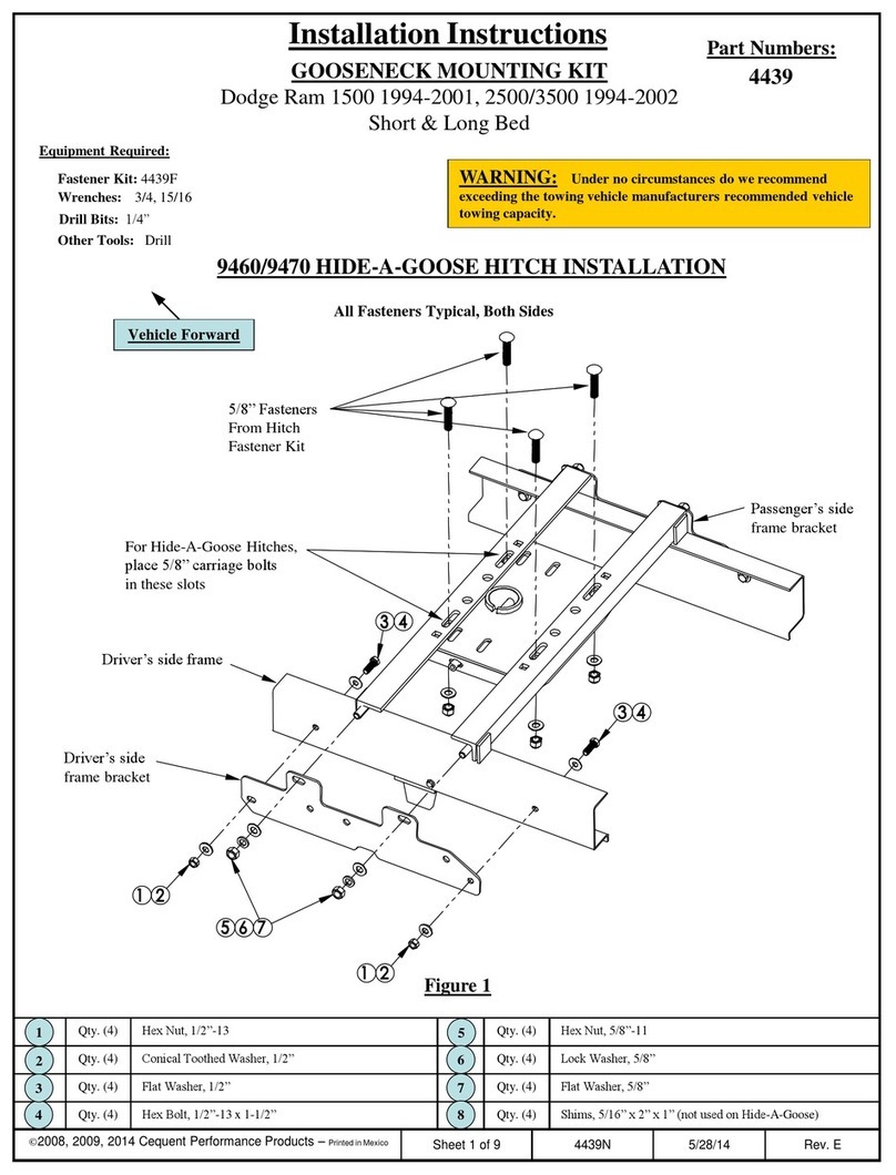 Gooseneck Hide-A-Goose 4439 installation instructions
