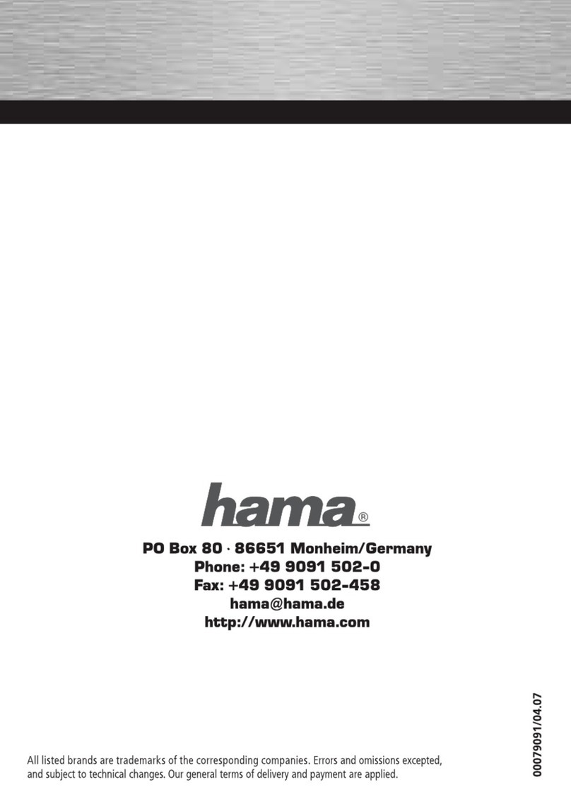 Hama 00079091 User manual