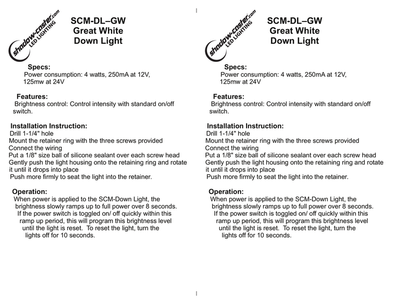 Shadow-Caster SCM-DL–GW User manual Shadow-Caster SCM-DL–GW User manual