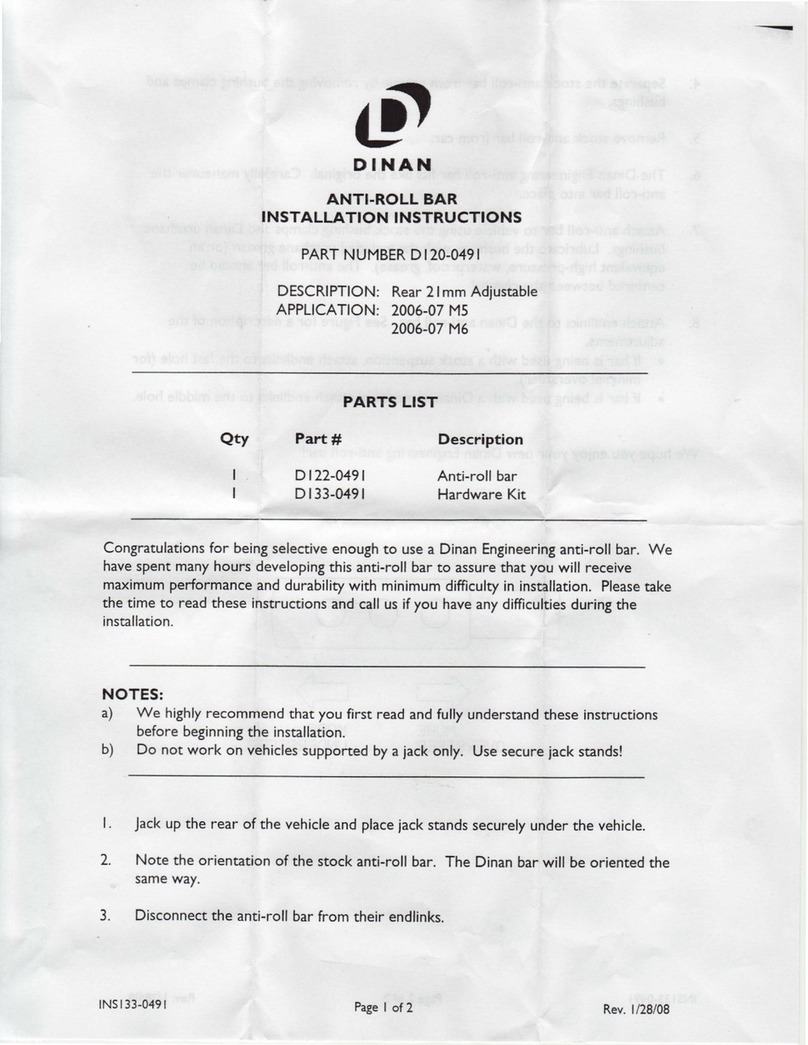 Dinan D120-0491 installation instructions