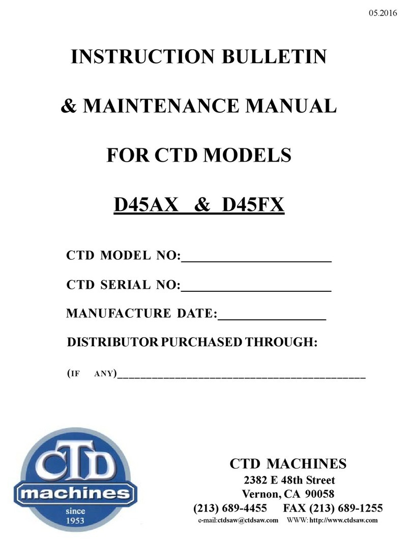 CTD D45AX User manual