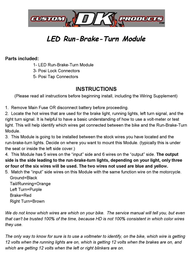 DK Custom DK-LED-RBT-MOD User manual