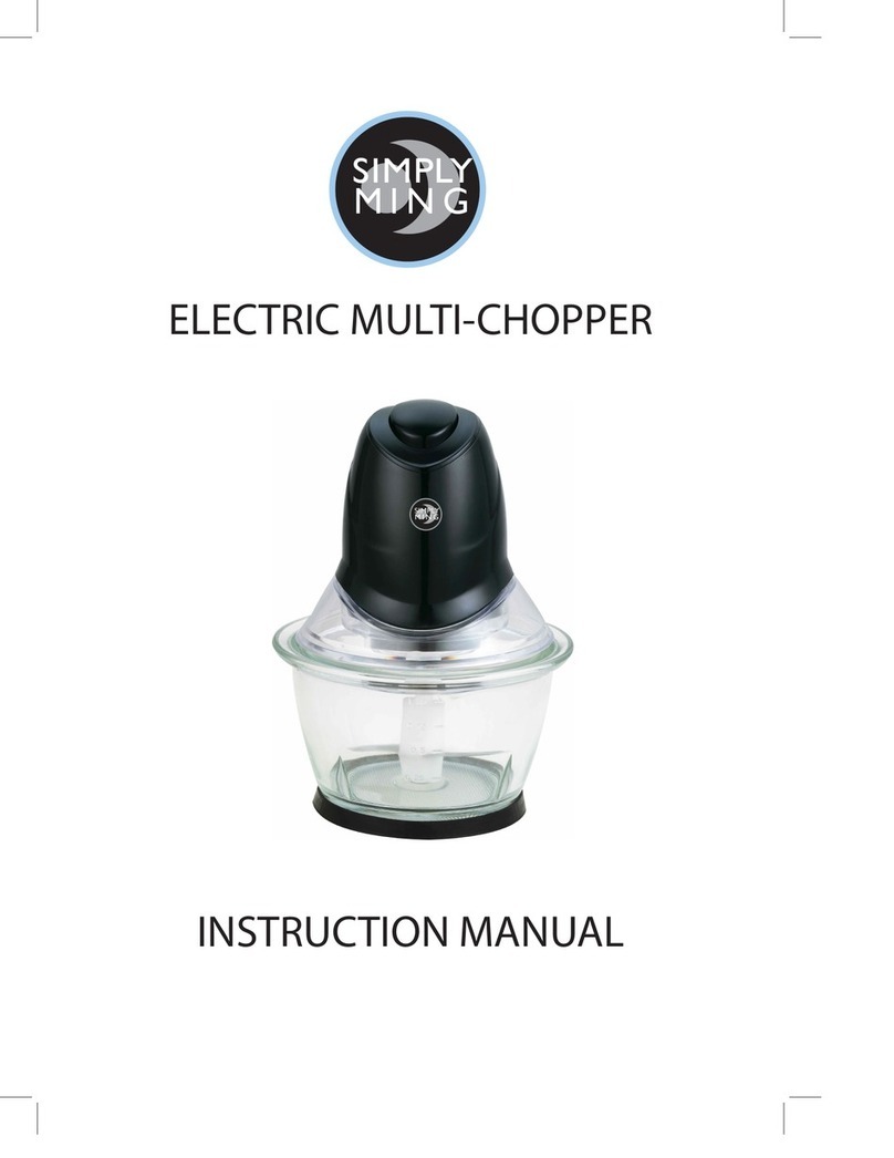 Simply Ming Electric Multi Chopper instruction manual