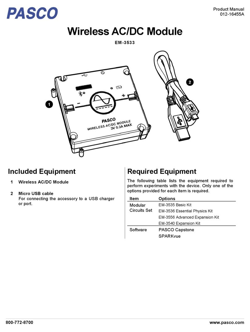 PASCO EM-3533 product manual