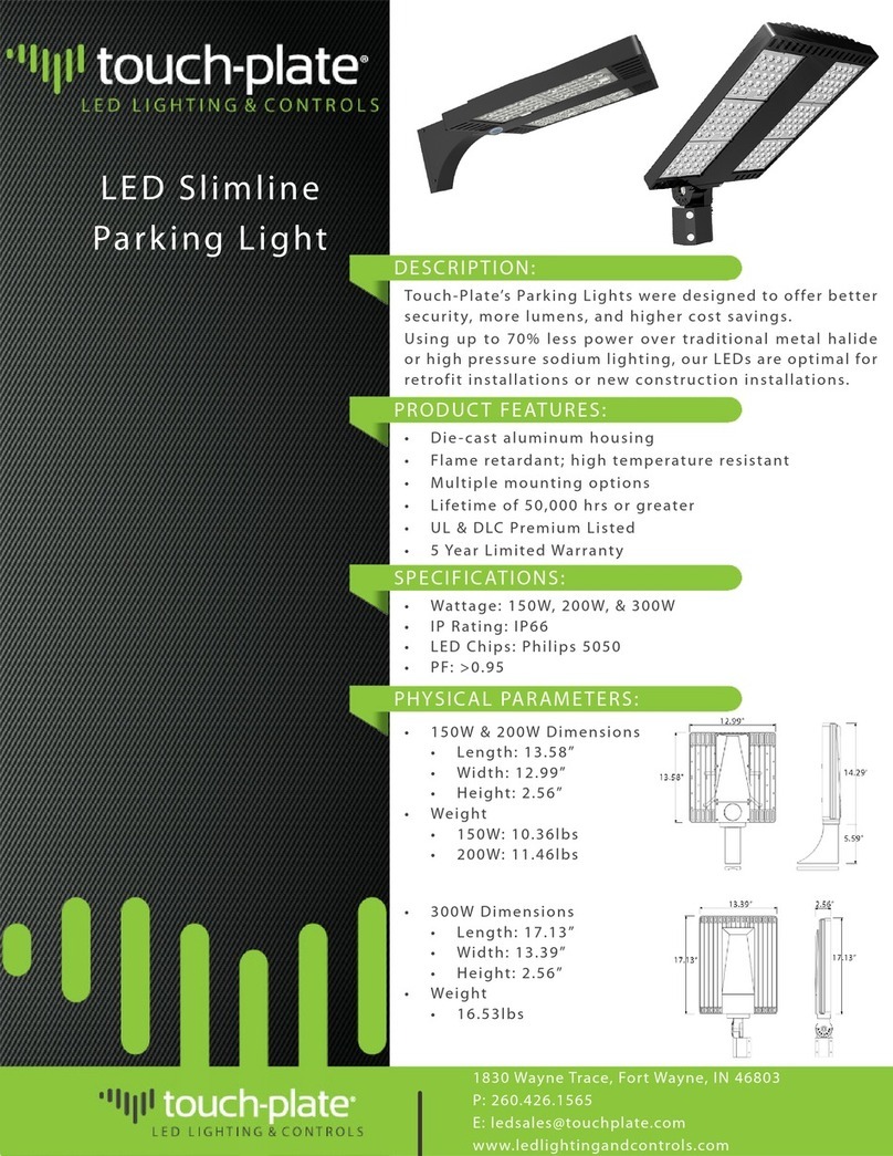 Touch-plate TPSX9-JV1 50-L30P Series quick start guide