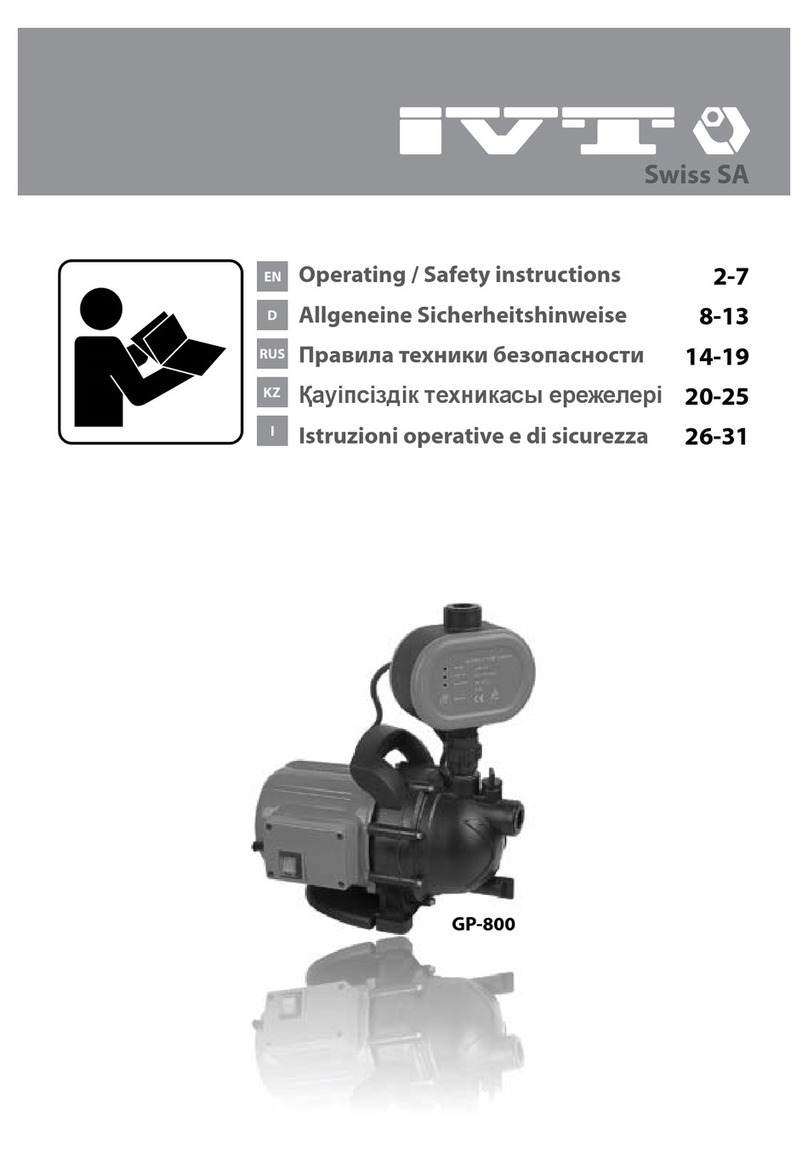 IVT GP-800 Operating/safety instructions