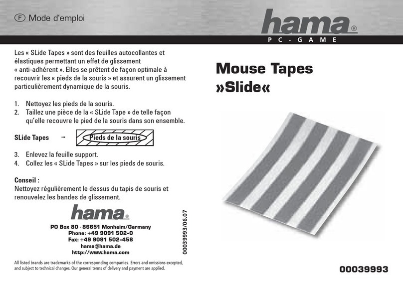 Hama Slide operating instructions