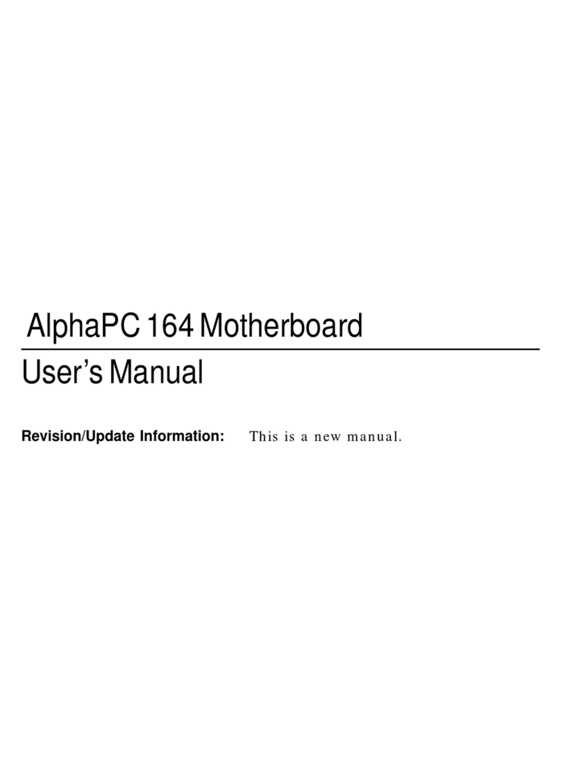 AlphaPC 164 User manual