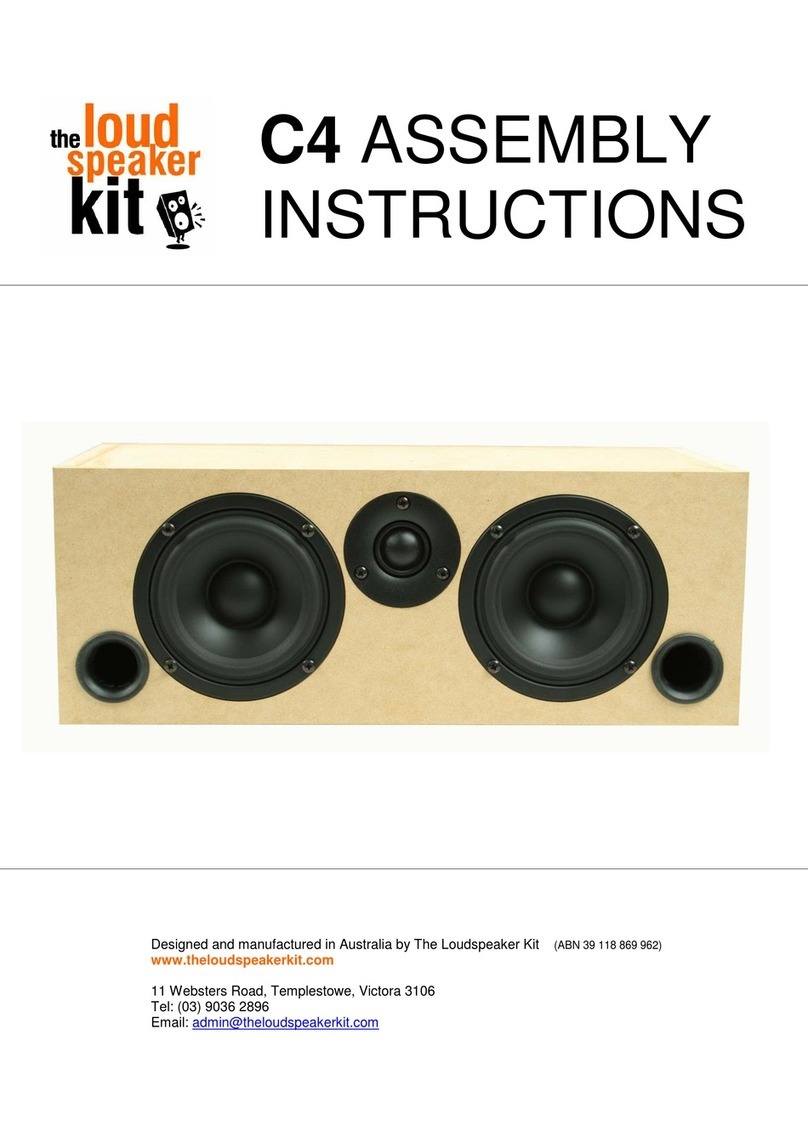 The Loudspeaker Kit C4 Assembly instructions
