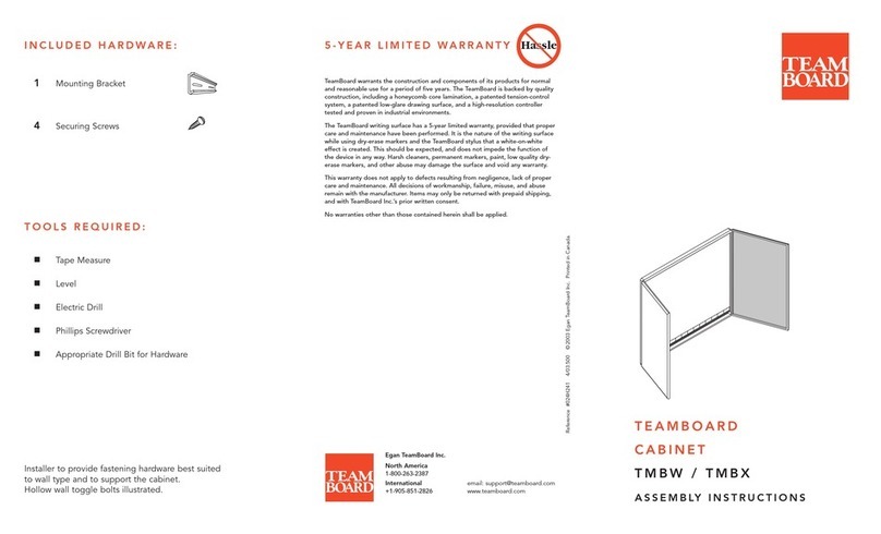 TeamBoard TMBW Assembly instructions
