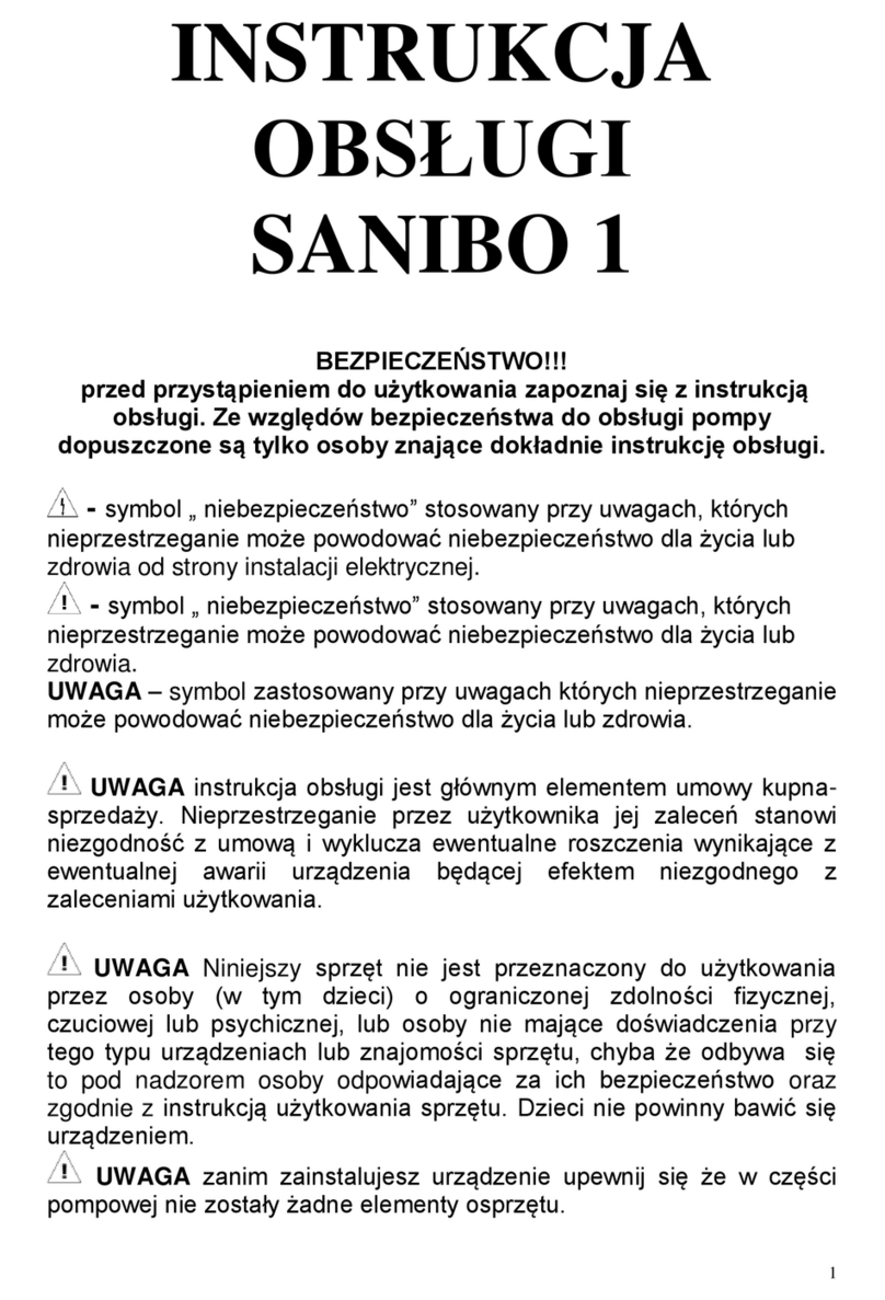 IBO SANIBO 1 instruction manual
