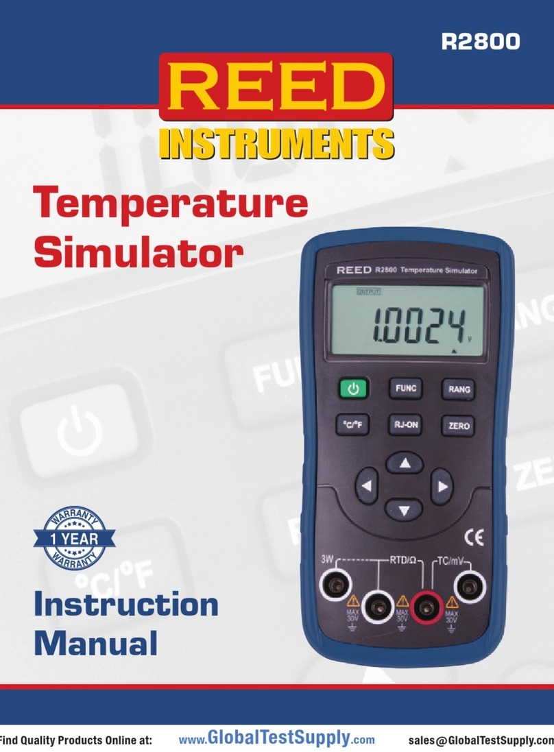 Reed Instruments R2800 instruction manual