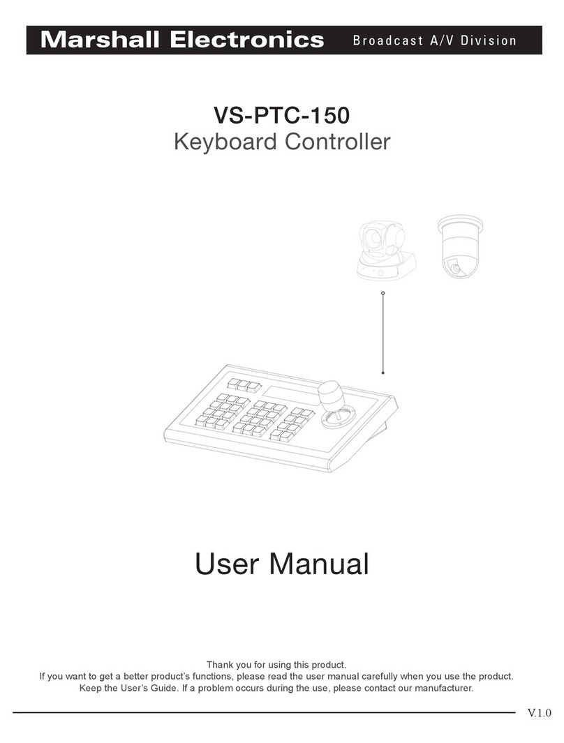 Marshall Electronics VS-PTC-150 User manual Marshall Electronics VS-PTC-150 User manual