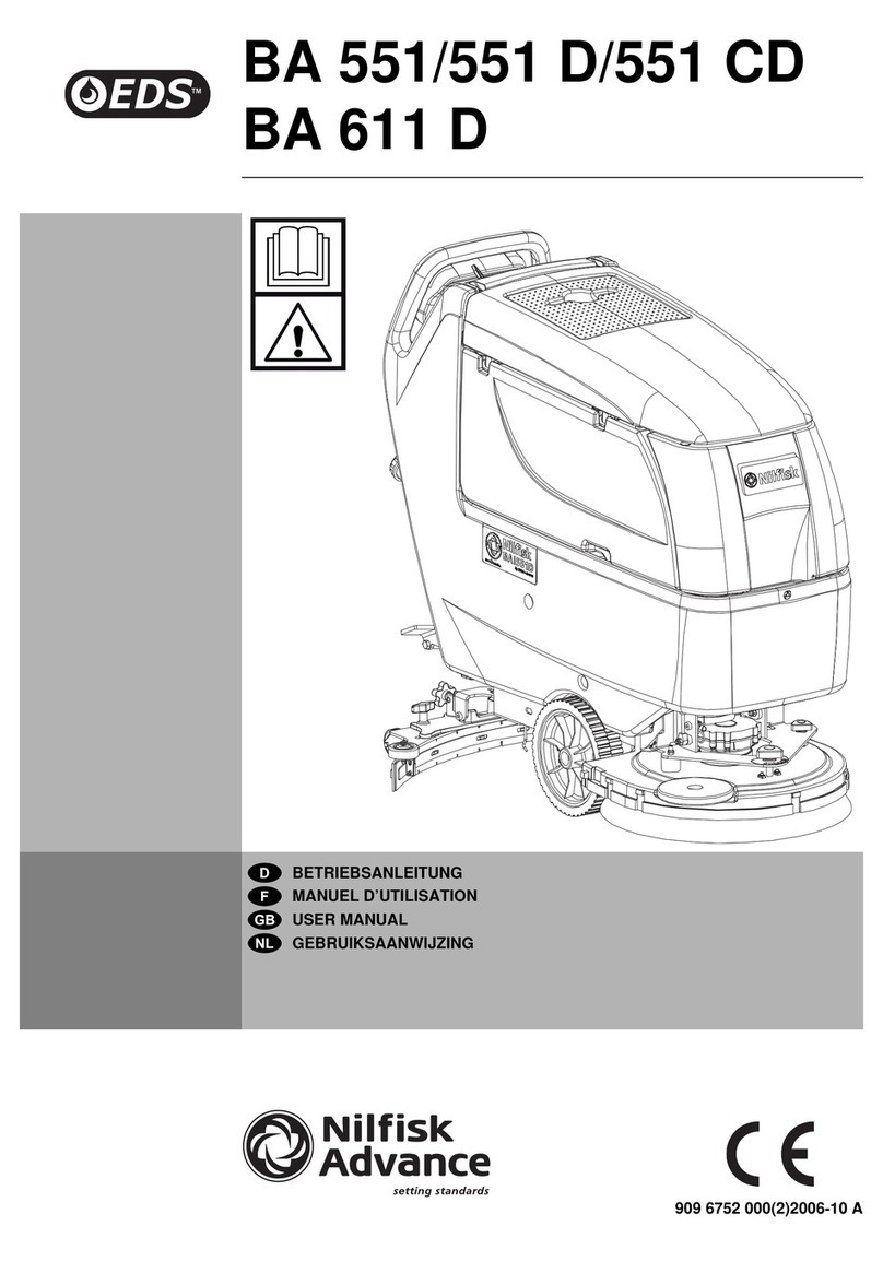 Nilfisk-Advance ecoflex BA 551 user manual