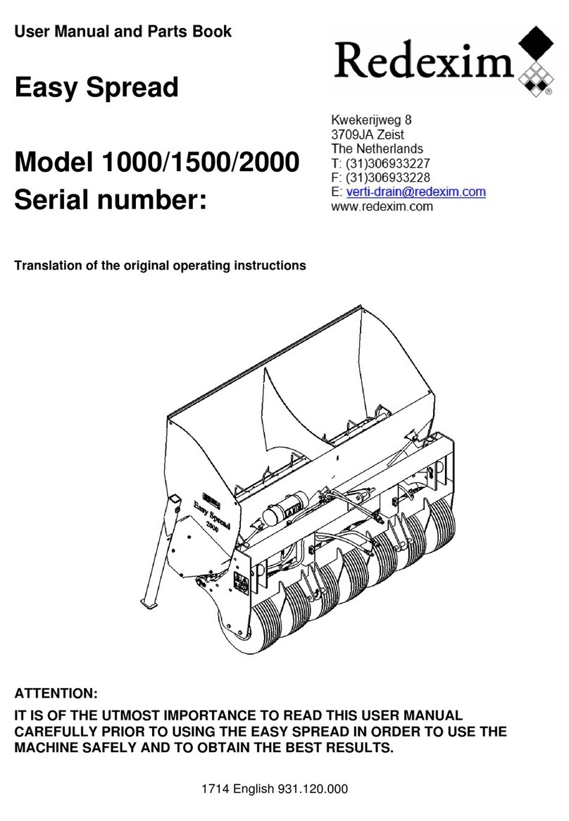Redexim Easy Spread 1000 User manual