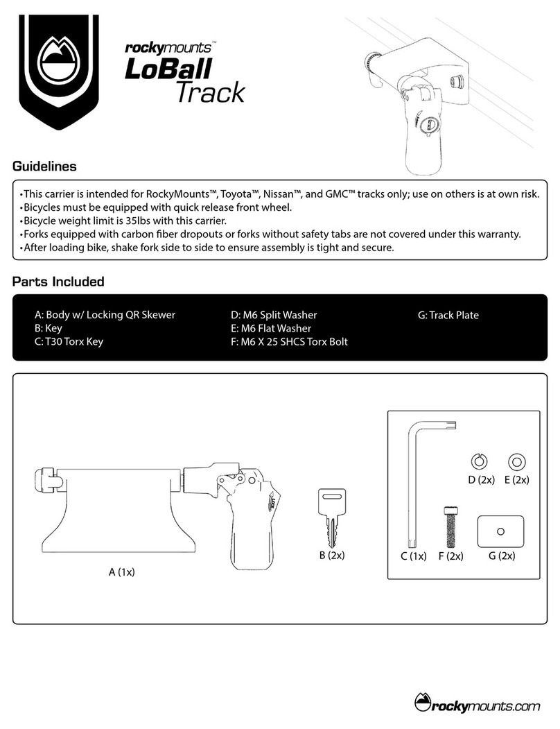 rockymounts LOBALL TRACK instructions