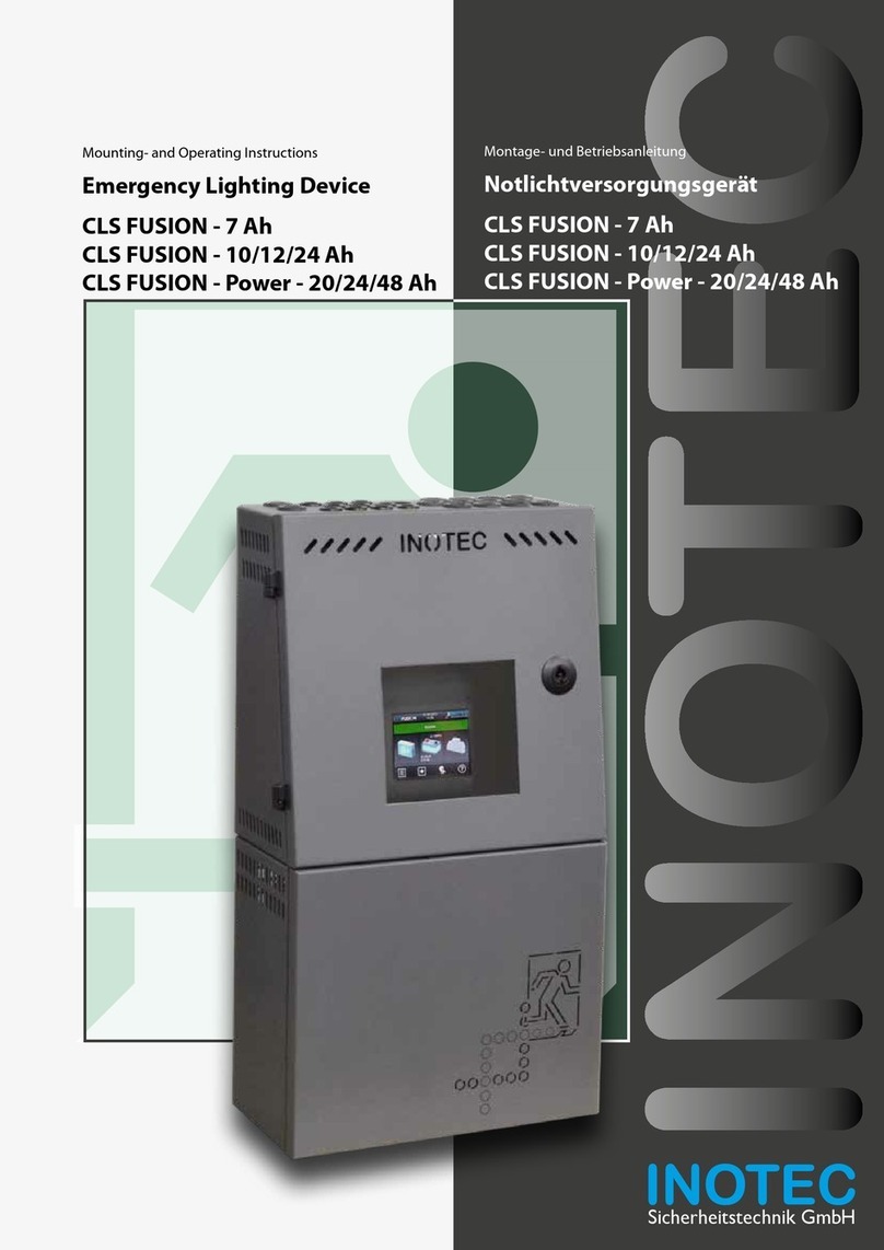 InoTec CLS FUSION 7Ah Mounting and operating instructions