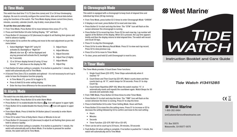 West Marine 13411285 Instruction Booklet and Care Guide