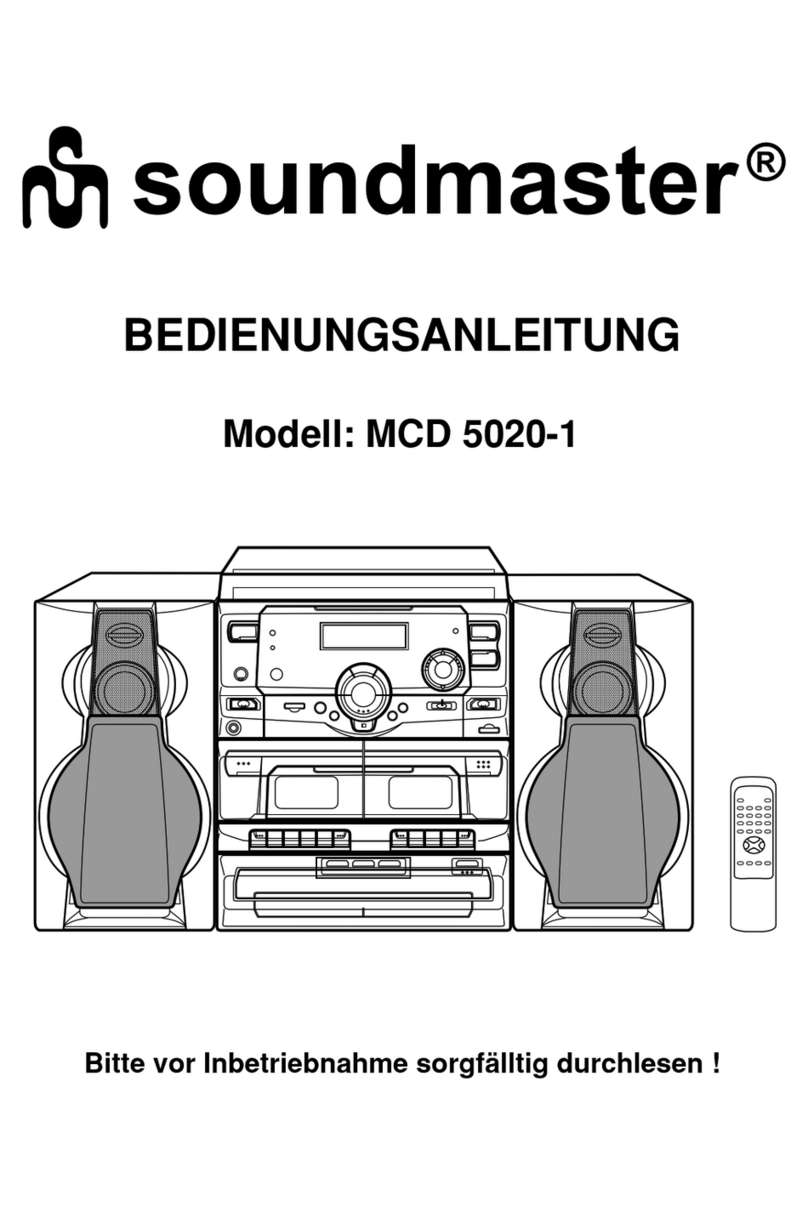 SOUNDMASTER MCD 5020-1 instruction manual