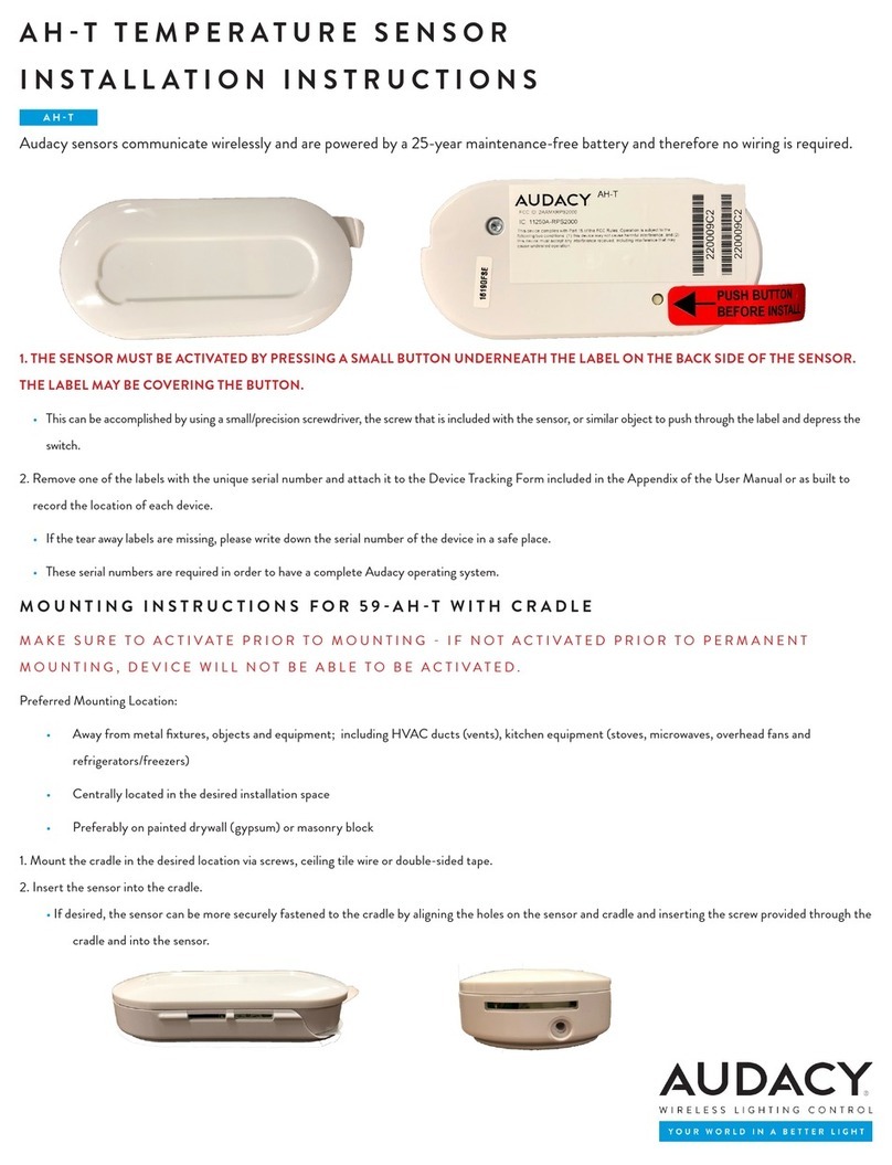 Audacy AH-T Series installation instructions