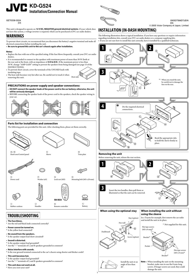 JVC KD-G524 Guide