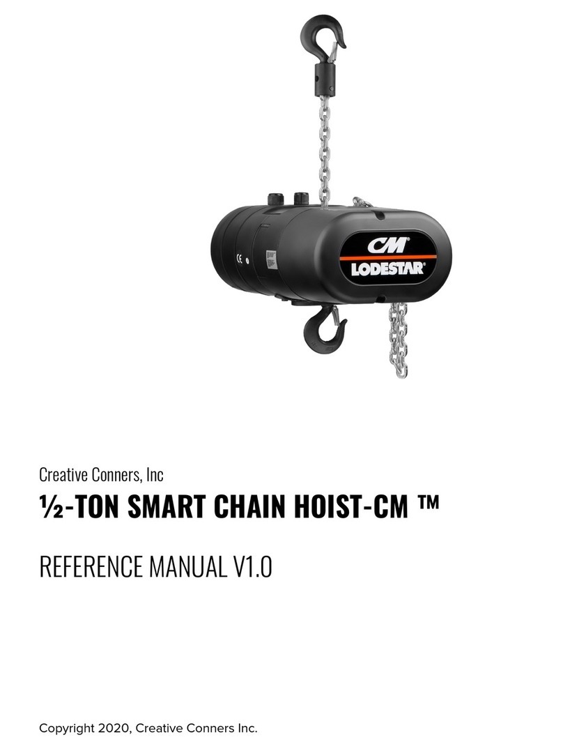Creative Conners CM Varistar Smart Chain Hoist Reference manual
