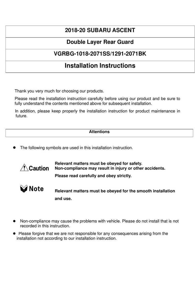 Vanguard VGRBG-1018-2071SS installation instructions