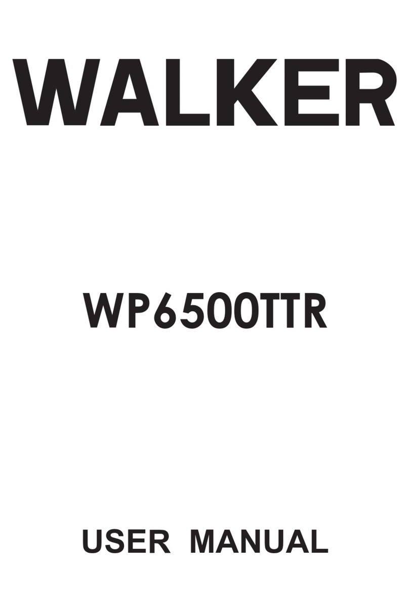 Walker WP6500TTR User manual