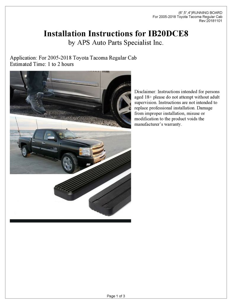 APS Auto Parts Specialist IB20DCE8 installation instructions